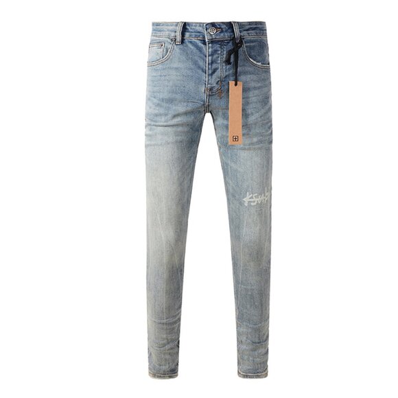 Ksubi Brand Logo Light Blue Jeans
